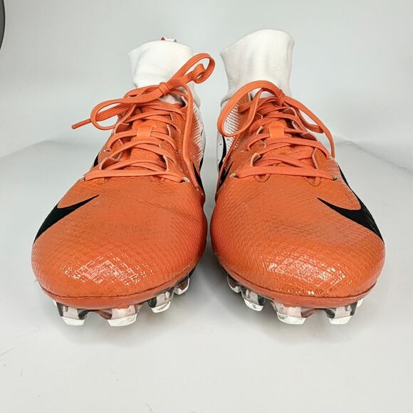 Nike Vapor Untouchable Pro 3 Football Cleats White Orange Hyper AO3021-118 13 - Picture 2 of 13
